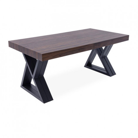 Table à Manger Extensible "Trees" 180-285cm Marron|Table|Paris Prix