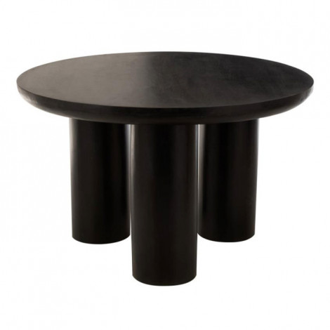 Table à Manger Trio en Bois "Cave" 120cm Noir|Table|Paris Prix