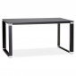 Bureau Design en Bois & Métal "Lumio" 140cm Noir|Bureau|Paris Prix