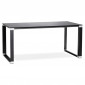 Bureau Design en Verre "Hovik" 140cm Noir|Bureau|Paris Prix