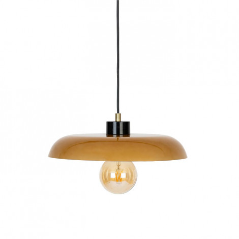 Lampe Suspension en Verre "Jody" 35cm Ambre|Suspensions|Paris Prix