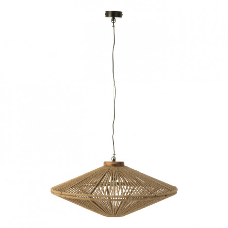 Lampe Suspension en Jute "Dollie" 77cm Naturel|Suspensions|Paris Prix