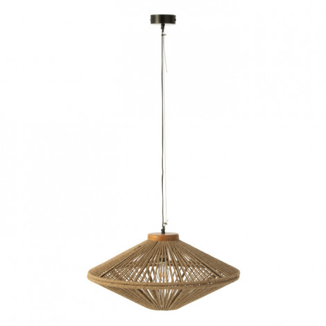 Lampe Suspension en Jute "Dollie" 62cm Naturel|Suspensions|Paris Prix