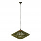 Lampe Suspension en Jute "Dollie" 62cm Vert|Suspensions|Paris Prix