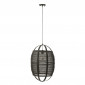 Lampe Suspension en Bambou "Ion" 37cm Noir|Suspensions|Paris Prix