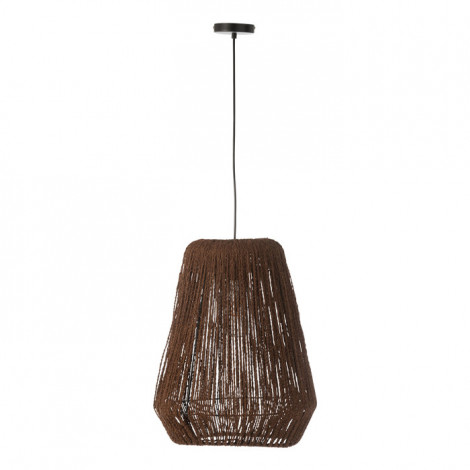 Lampe Suspension en Palmier "Trudy" 50cm Marron|Suspensions|Paris Prix