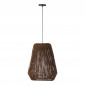 Lampe Suspension en Palmier "Trudy" 50cm Marron|Suspensions|Paris Prix