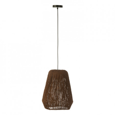 Lampe Suspension en Palmier "Trudy" 38cm Marron|Suspensions|Paris Prix