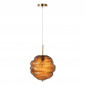 Lampe Suspension en Verre "Ruche" 34cm Marron|Suspensions|Paris Prix