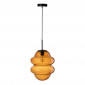 Lampe Suspension en Verre "Cuillere Miel" 28cm Marron|Suspensions|Paris Prix