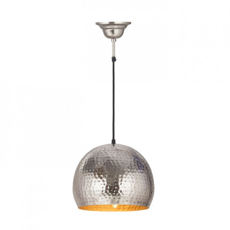 Lampe Suspension Design "Factory Style" 27cm Argent|Suspensions|Paris Prix