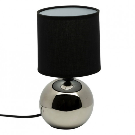 Lampe à Poser Céramique "Boule" 25cm Argent|Lampes à poser|Paris Prix