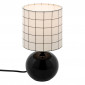 Lampe à Poser Céramique "Boule" 25cm Noir Imprimé|Lampes à poser|Paris Prix