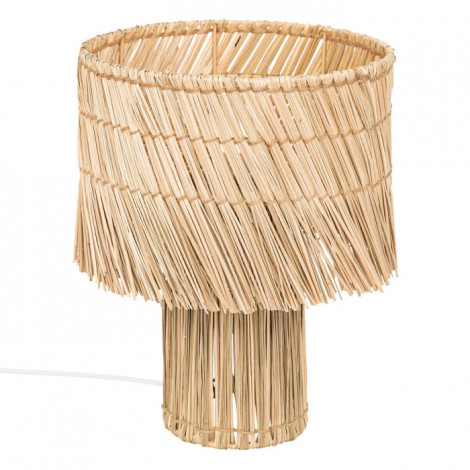 Lampe à Poser en Roseau "Yoni" 34cm Naturel|Lampes à poser|Paris Prix