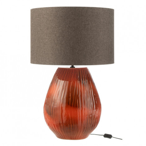 Lampe à Poser en Céramique "Akane" 85cm Rouge|Lampes à poser|Paris Prix