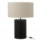 Lampe à Poser Filetage en Bois "Ailanthus" 70cm Noir|Lampes à poser|Paris Prix