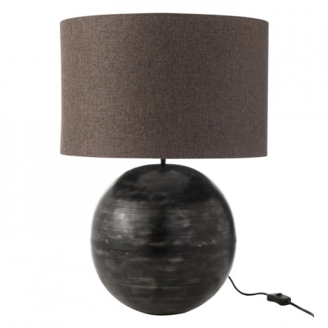 Lampe à Poser en Métal "Bol" 63cm Noir|Lampes à poser|Paris Prix