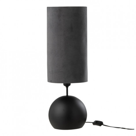 Lampe à Poser Boule en Métal "Jade" 58cm Noir|Lampes à poser|Paris Prix