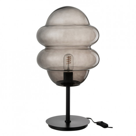 Lampe à Poser en Verre "Cuillere Miel" 52cm Gris|Lampes à poser|Paris Prix