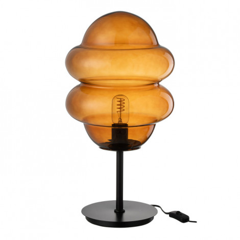 Lampe à Poser en Verre "Cuillere Miel" 52cm Marron|Lampes à poser|Paris Prix
