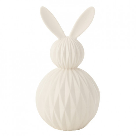 Lampe à Poser LED en Porcelaine "Lapin" 25cm Blanc|Lampes à poser|Paris Prix