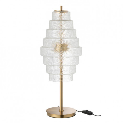 Lampe à Poser LED en Verre "Elena" 57cm Transparent|Lampes à poser|Paris Prix