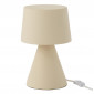 Lampe à Poser Petit Abat-Jour "Pierre" 34cm Beige|Lampes à poser|Paris Prix
