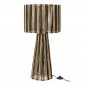 Lampe à Poser Rayures "Cordes" 69cm Naturel & Noir|Lampes à poser|Paris Prix
