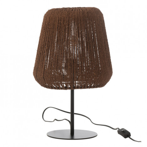 Lampe à Poser en Palmier "Trudy" 45cm Marron|Lampes à poser|Paris Prix
