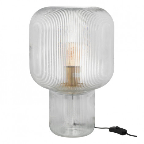 Lampe à Poser en Verre "Allyson" 42cm Transparent|Lampes à poser|Paris Prix