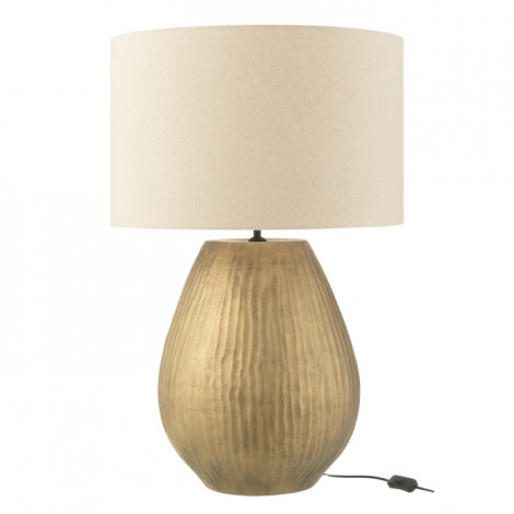 Lampe à Poser en Argile "Nebu" 85cm Or|Lampes à poser|Paris Prix