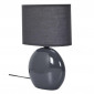 Lampe à Poser en Porcelaine "Janna" 30cm Anthracite|Lampes à poser|Paris Prix
