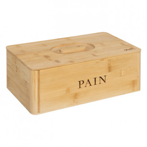 Boîte à Pain en Bambou "Inscription" 33cm Naturel|Boites de Rangement|Paris Prix