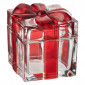 Bonbonnière en Verre "Cadeau" 11cm Rouge|Boites de Rangement|Paris Prix
