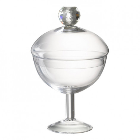 Bonbonnière en Verre "Diamond" 25cm Transparent|Boites de Rangement|Paris Prix