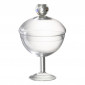 Bonbonnière en Verre "Diamond" 25cm Transparent|Boites de Rangement|Paris Prix