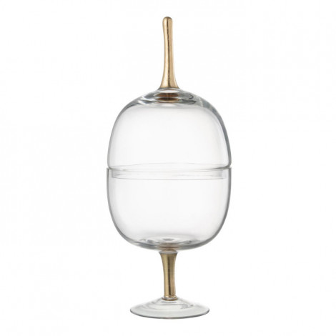 Bonbonnière sur Pied "Verre" 38cm Transparent|Boites de Rangement|Paris Prix