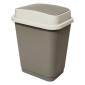 Poubelle Double Ouverture "Couvercle" 25L Beige|Equipement de Cuisine|Paris Prix
