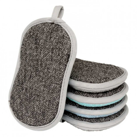 Lot de 5 Éponges Grattantes "Microfibre" 20cm Multicolore|Entretien de la Maison|Paris Prix