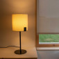 Lampe de table Nila en métal et textile|Lampes à poser|Lampe Avenue