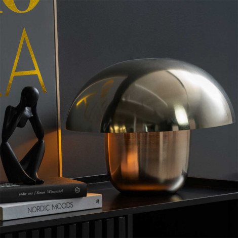 Lampe champignon en métal argenté|Lampes à poser|Lampe Avenue
