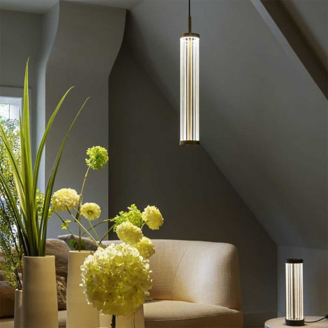 Suspension tube Quimera en laiton|Suspensions|Lampe Avenue Suspension tube Quimera en laiton|Suspensions|Lampe Avenue
