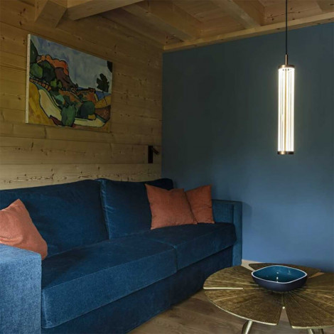 Suspension tube Quimera en cuivre|Suspensions|Lampe Avenue