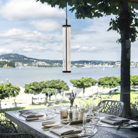 Suspension tube Quimera en bronze foncé mat|Suspensions|Lampe Avenue