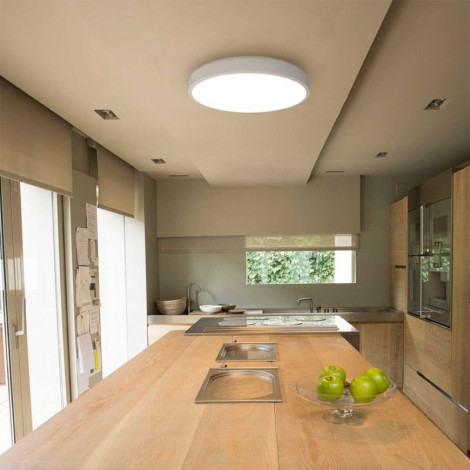Plafonnier blanc rond de 43cm|Plafonnier|Lampe Avenue