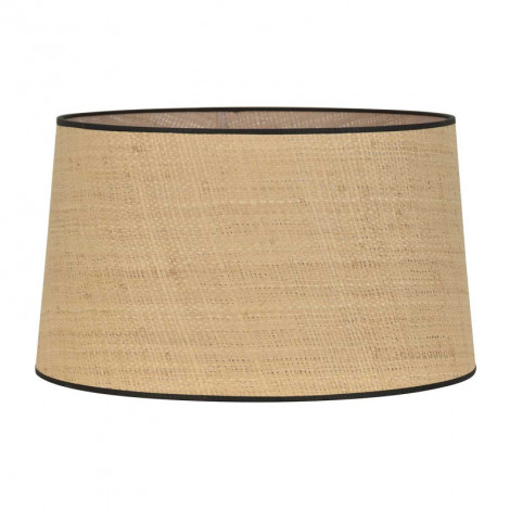 Abat-jour conique raphia et galon noir|Abat Jour|Lampe Avenue Abat-jour conique raphia et galon noir|Abat Jour|Lampe Avenue