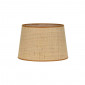 Abat-jour conique raphia et galon caramel|Abat Jour|Lampe Avenue