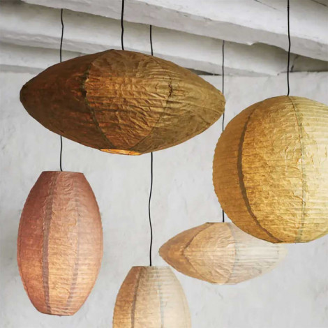 Abat-jour boule en papier beige sable|Abat Jour|Lampe Avenue Abat-jour boule en papier beige sable|Abat Jour|Lampe Avenue