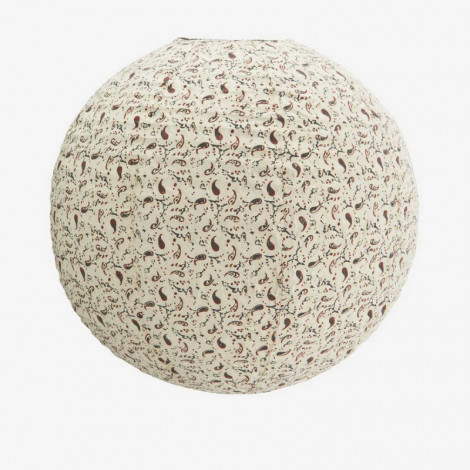 Abat-jour boule en papier beige imprimé|Abat Jour|Lampe Avenue