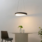 Suspension LED anneau noir minimaliste 52 cm - Belina|Suspensions|Kosilum